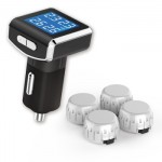 CAREUD凯佑 U908W 汽车胎压监测系统外置传感器 无需改线 4轮同显