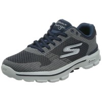 Skechers 斯凯奇 GO WALK 3系列 男 时尚透气轻质绑带健步鞋 54040