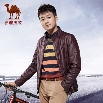 佟大为同款!Camel骆驼 男士秋季外套 新款立领休闲青年夹克 3色可选