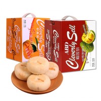 ABD 泰国原料越南风味榴莲饼 芒果饼1000g 新鲜饼干酥 糕点 零食小吃