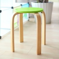 美达斯 实木弯角凳子 餐椅 4色可选