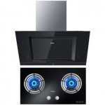 Haier海尔 C291S+QE636B 黑晶触控 侧吸烟机+钢化玻璃灶具套装(液化气)