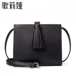 GLIYA歌莉娅 2016春夏新款女士单肩包时尚斜挎小方包简约流苏晚宴包366