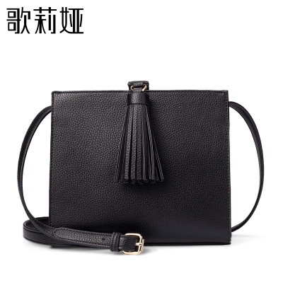 GLIYA歌莉娅 2016春夏新款女士单肩包时尚斜挎小方包简约流苏晚宴包366