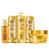 LOREAL欧莱雅 精油润养润发套装(奇焕精油100ml+洗发露700ml+发膜250ml+丰盈润发乳200mlx2)
