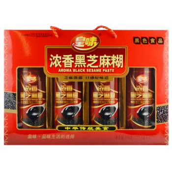 皇味 冲调饮品 谷物早餐 浓香黑芝麻糊年货礼盒950g/盒