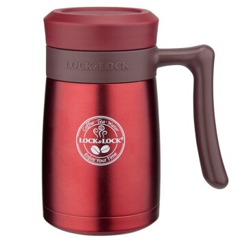 lock&lock乐扣乐扣 英朗马克杯 保温杯LHC4025RR(350ml)玫瑰红