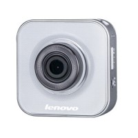 Lenovo联想 MV60行车记录仪1296P 高清广角 自带电池 带WIFI 一机多用 象牙白