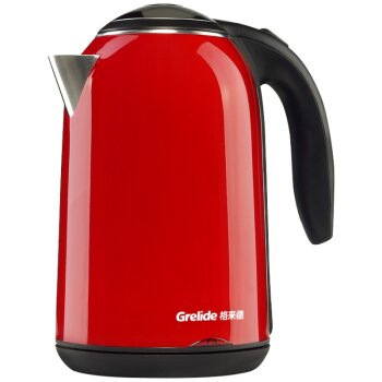 Grelide格来德 WWK-D1701K电水壶304不锈钢PTC保温双层防烫 1.7升 热水壶烧水壶