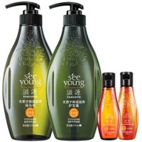 SEEYUONG滋源 无患子 保湿滋养 洗护4件套(洗发535ml+护发535ml+洗发60ml+护发60ml)