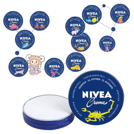 NIVEA妮维雅 经典蓝罐润肤霜12星座纪念版30ml(小蓝罐)