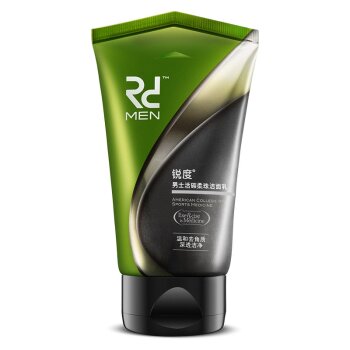 DUNK锐度 男士活碳柔珠洁面乳 100ml(磨砂颗粒 温和去角质除黑头) 洗面奶