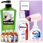 walch威露士 守护健康大礼盒(消毒液×4,沐浴露×1,洗手液×1,洗发水×1,飞利浦吹风机×1)