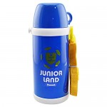 peacock日本孔雀 不锈钢儿童保温杯580ml 带背带中栓保温壶LBC-60 蓝色