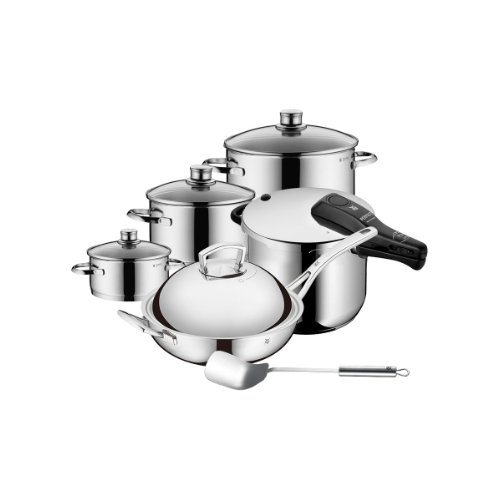 WMF 福腾宝 快易锅炒锅汤锅厨具锅具六件套