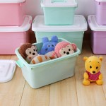 沃之沃 密封式塑料收纳箱 储物箱 置物箱 玩具整理箱 4色可选