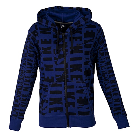 NIKE耐克 2016年新款女子CLUB FT FZ HOODY-AOP夹克725835-455