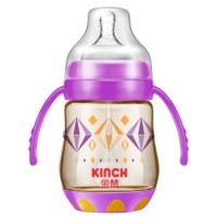 KINCH金赞 帅企鹅宽口全自动 PPSU奶瓶J105 180ml 紫色