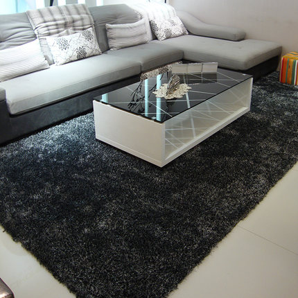 龙旭 韩国丝亮丝地毯 加密客厅简约茶几卧室床边欧式可定制地毯 11色可选