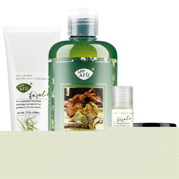 AFU阿芙 荷荷巴基础补水套装(荷荷巴洁肤乳115g+爽肤水250ml+保湿露10ml+保湿霜15g)