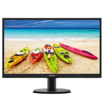 PHILIPS 飞利浦 243V5QSB 23.6英寸 AMVA广视角 16:9全高清 高对比度 显示器