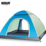 探险者 帐篷户外2秒速开 双人帐篷 全自动双人防暴雨露营套装 多款可选