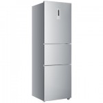 Haier海尔 BCD-216SDN 216升L 三门冰箱(银色) 电脑控温 三温三控