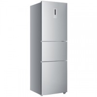 Haier海尔 BCD-216SDN 216升L 三门冰箱(银色) 电脑控温 三温三控