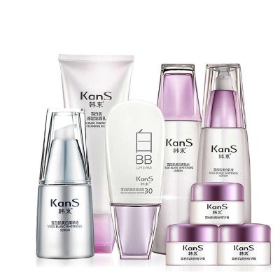 KanS韩束 雪白肌精华全能八件套(洁面乳+柔肤水+乳液+精华液+BB霜+精华霜)
