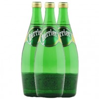 Perrier巴黎水 气泡矿泉水(原味) 玻璃瓶装 750ML*12瓶/箱 法国进口