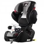 Kiddy奇蒂 安全座椅 领航者fix 带isofix接口 靠背四挡调节 儿童汽车安全座椅 适合15-36kg 黑灰色 4岁-12岁