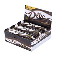 Dove 德芙 浓醇黑巧克力66%43g*12整盒 休闲零食糖果