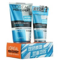 LOREAL欧莱雅 男士水能润泽双效洁面膏 100ml+50ml 洗面奶