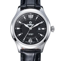 CASIMA卡斯曼 简约时尚手表商务女士皮带石英表日历夜光防水女表5112-SL7黑色