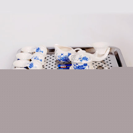 豹霖 不锈钢茶盘 功夫茶具套装 整套 茶海小号加厚茶托茶台托盘排水 13款可选