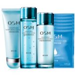 OSM欧诗漫 水氧活能深透补水保湿面膜9件套装(洁颜乳+生肌水+保湿乳+面膜*6)护肤品化妆品