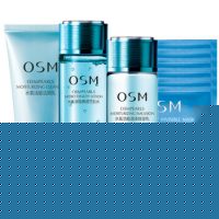 OSM欧诗漫 水氧活能深透补水保湿面膜9件套装(洁颜乳+生肌水+保湿乳+面膜*6)护肤品化妆品