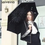 SAIVEINA 黑胶防晒女式遮阳伞 超轻折叠防紫外线太阳伞 uv创意伞 晴雨伞 5色可选