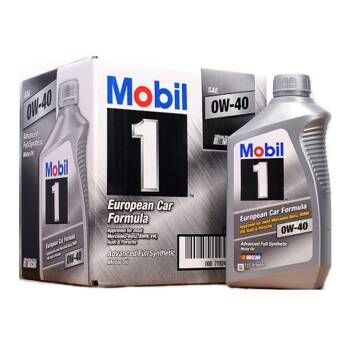 Mobil美孚 1号全合成机油 0W-40 SN级946ml 1Qt 美国原装进口(对应国内金装美孚)
