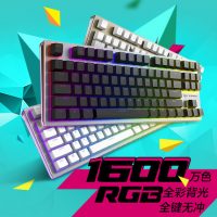 Rapoo雷柏V500 RGB机械游戏键盘 机械键盘 黑轴 青轴全彩背光游戏键盘