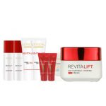 LOREAL欧莱雅 复颜眼霜套装(复颜眼霜15ml+护肤旅行7件套)+我的美丽日志 纳豆面膜 5片