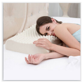 好思佳 颈椎护颈枕头 夏季乳胶枕头 枕芯 颗粒颈椎枕zt12 凸颗粒枕按摩枕 60*40*10*12cm