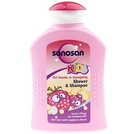 sanosan哈罗闪 婴幼儿洗发沐浴二合一 树莓味 德国原装进口 200ml