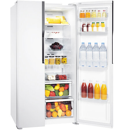 SAMSUNG三星 RS55KBHI0WW/SC 545L 有效节能系列 风冷无霜 双循环制冷 智能变频 双开门冰箱 雪白色