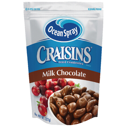 Ocean Spray优鲜沛 巧克力夹心蔓越莓 227g 美国进口零食