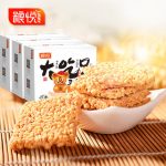 粮悦 小吃糕点糯米锅巴 特产休闲零食农家锅巴400gX3盒