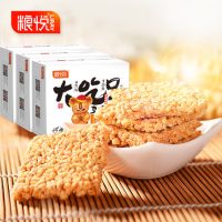粮悦 小吃糕点糯米锅巴 特产休闲零食农家锅巴400gX3盒