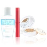 MAYBELLINE美宝莲 夏日明艳无暇套装(气垫BB01+轻唇膏1.9g+小卸40ml)+赠品
