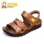 迷你猫 夏季童鞋2016新款男童凉鞋中大童男孩真皮凉鞋儿童沙滩鞋 26-39码 4色可选