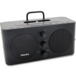 PHILIPS飞利浦 AJ6200DBZ苹果iPhone6S/6Plus/5/5s充电器 音乐基座音响 家居音箱 时钟/FM收音机 黑色